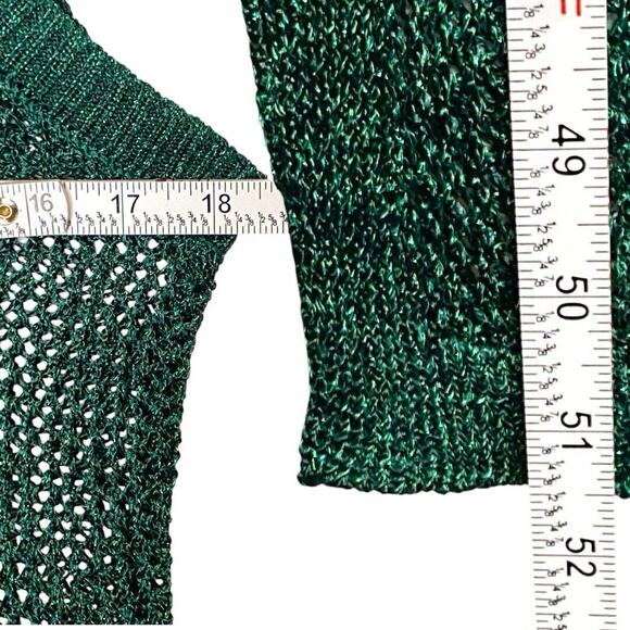 A New Day Openwork Midi Mesh Dress Womens Sm Shiny Glam Party Resortwear Beachy - Picture 8 of 11